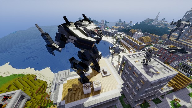 Download Minecraft with mods :: Robots :: Weapons :: Tanks 