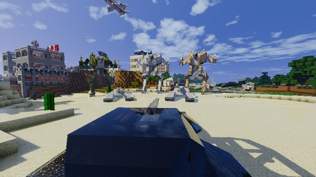 Download Minecraft with mods :: Robots :: Weapons :: Tanks 