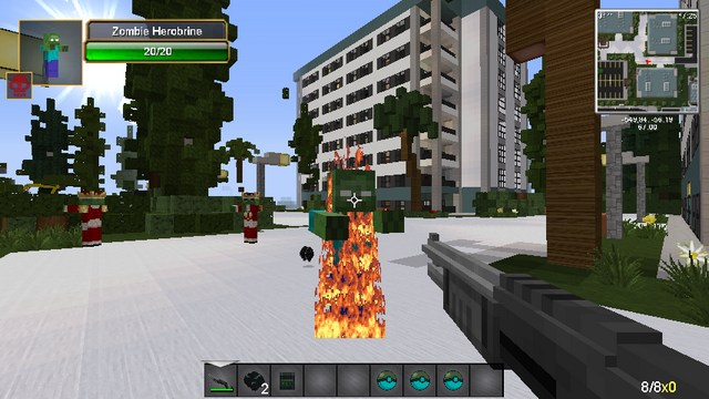 Minecraft with Flan's mods for cars