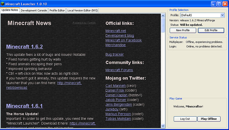 Download Minecraft 1.6.2 / ModLoader