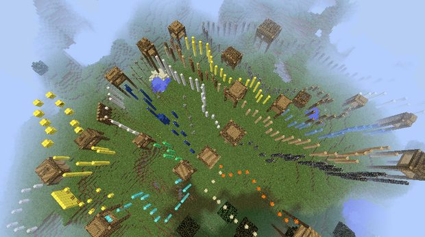 Parkour passing map for Minecraft 1.12.x | 1.5.2