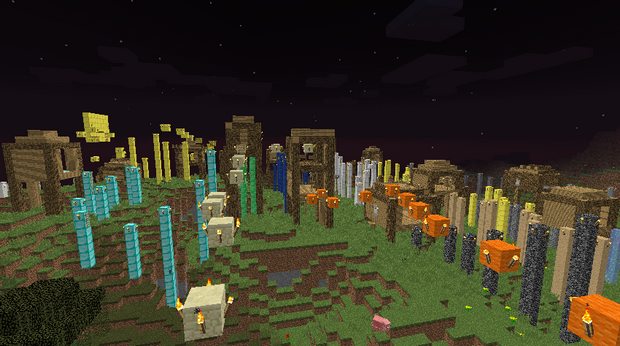 Parkour passing map for Minecraft 1.12.x | 1.5.2