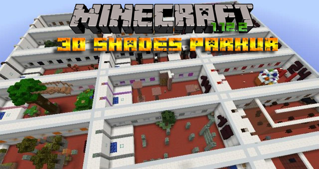 Parkour map for Minecraft 1.12.2 / 30 Shades Of Parkour