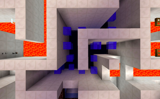 Map of parkour in the maze for Minecraft 1.13
