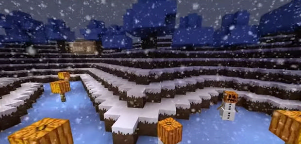  Map with the passage of The Ice Lab for Minecraft 1.8 - Free Download