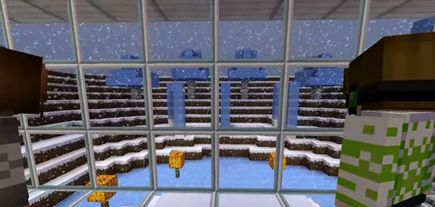  Map with the passage of The Ice Lab for Minecraft 1.8 - Free Download