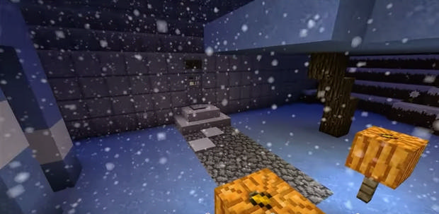  Map with the passage of The Ice Lab for Minecraft 1.8 - Free Download