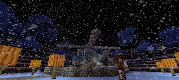  Map with the passage of The Ice Lab for Minecraft 1.8 - Free Download