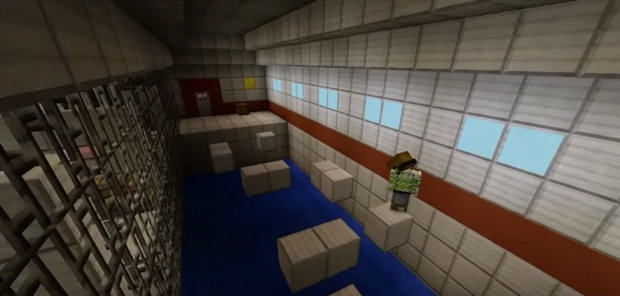  Map with the passage of The Ice Lab for Minecraft 1.8 - Free Download