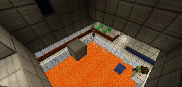  Map with the passage of The Ice Lab for Minecraft 1.8 - Free Download