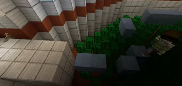  Map with the passage of The Ice Lab for Minecraft 1.8 - Free Download