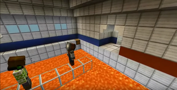  Map with the passage of The Ice Lab for Minecraft 1.8 - Free Download