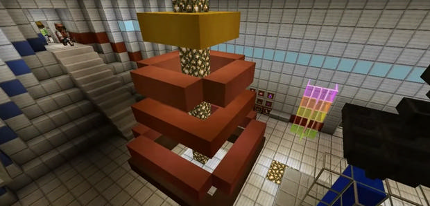  Map with the passage of The Ice Lab for Minecraft 1.8 - Free Download