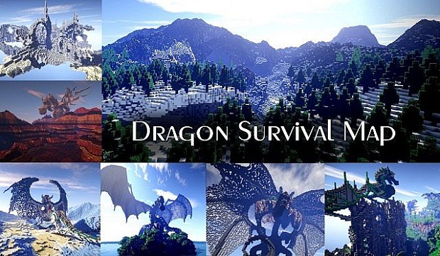 Map for Minecraft / Dragon Survival - Free download