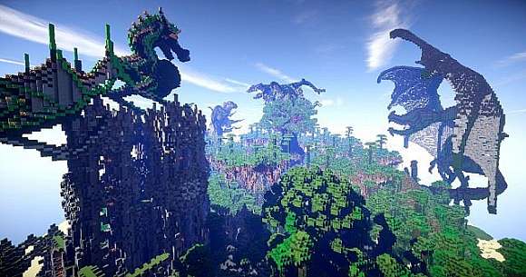 Map for Minecraft / Dragon Survival - Free download
