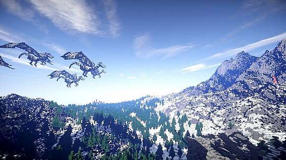 Map for Minecraft / Dragon Survival - Free download