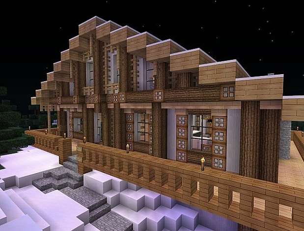 Winter Cottage map for Minecraft