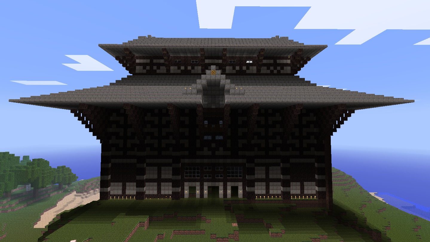 Download free map for Minecraft / Japanese temple