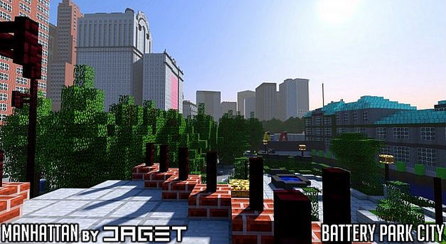 Manhattan city map for Minecraft