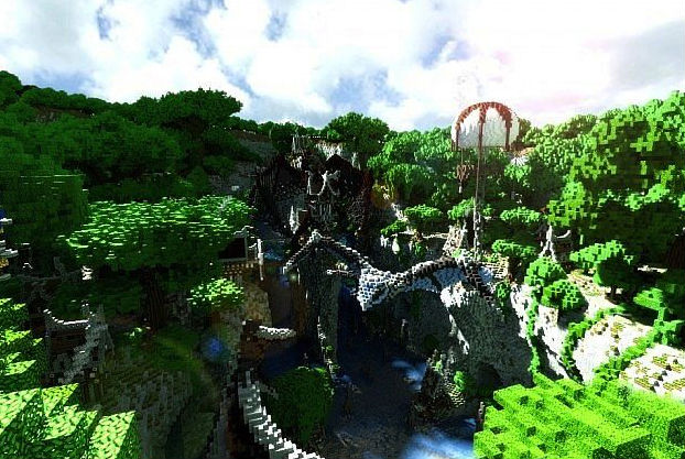 Fantastic city / Map for Minecraft 1.5.2