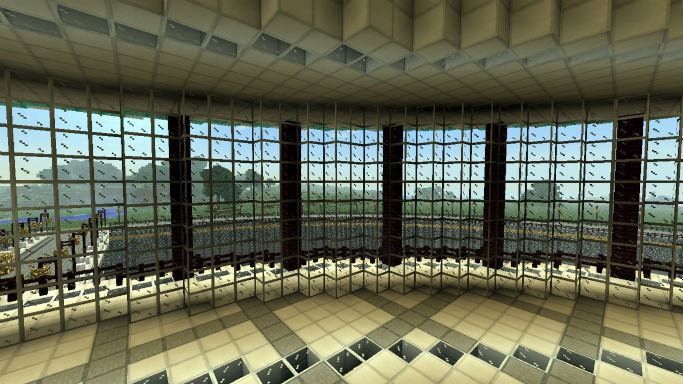 Map for Minecraft Futuristic server spawn