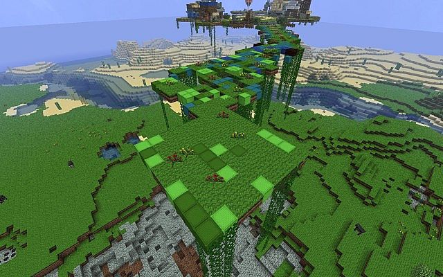 Flying island map for Minecraft