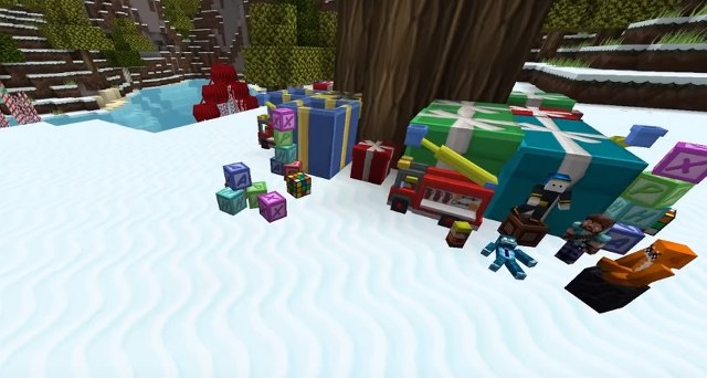 Christmas textures for Minecraft 1.12.2