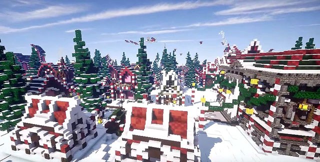 Christmas textures for Minecraft 1.12.2