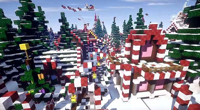 Christmas textures for Minecraft 1.12.2