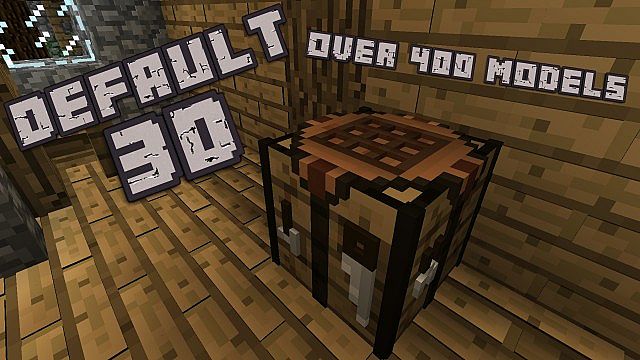 Download 3D textures for Minecraft 1.8 / 1.7.10 / 1.7.2 / 1.6.4