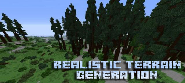Realistic Terrain Generation mod for Minecraft 1.10.2 / 1.7.10