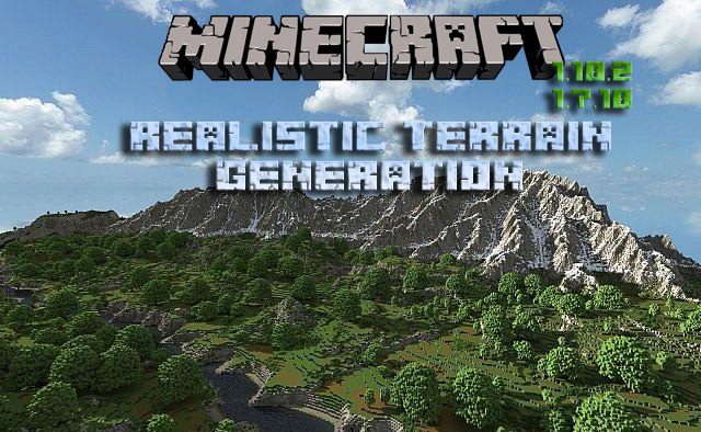 Realistic Terrain Generation mod for Minecraft 1.10.2 / 1.7.10