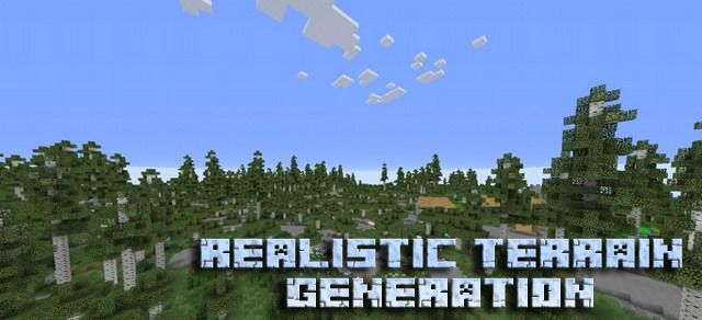 Realistic Terrain Generation mod for Minecraft 1.10.2 / 1.7.10