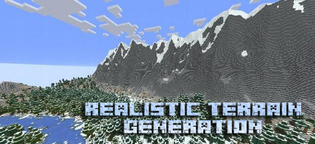 Realistic Terrain Generation mod for Minecraft 1.10.2 / 1.7.10