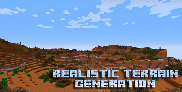 Realistic Terrain Generation mod for Minecraft 1.10.2 / 1.7.10