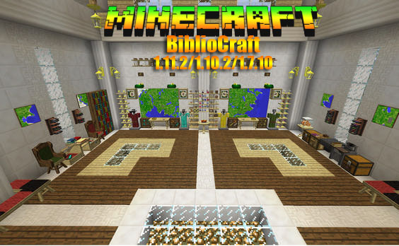 Download furniture mod (BiblioCraft) for Minecraft 1.11.2 / 1.10.2 / 1.7.10