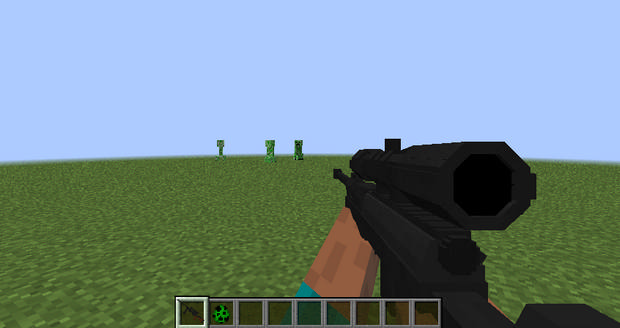 Download mod on weapons (Modern Warfare) for Minecraft 1.11.2 - 1.7.10