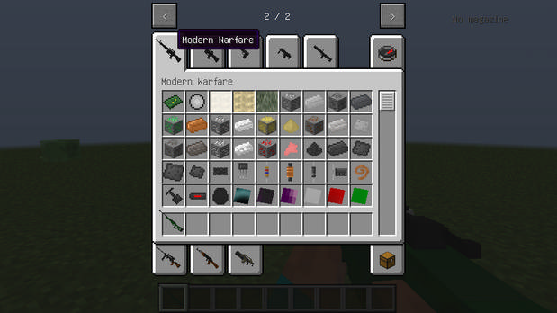 Download mod on weapons (Modern Warfare) for Minecraft 1.11.2 - 1.7.10