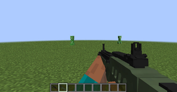 Download mod on weapons (Modern Warfare) for Minecraft 1.11.2 - 1.7.10