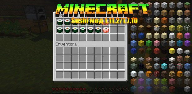 Minecraft Sushi mod for version 1.11.2 / 1.7.10
