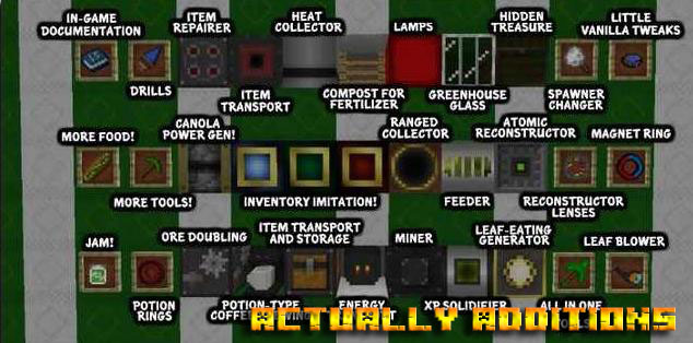 Mod Actually Additions for Minecraft 1.12.2