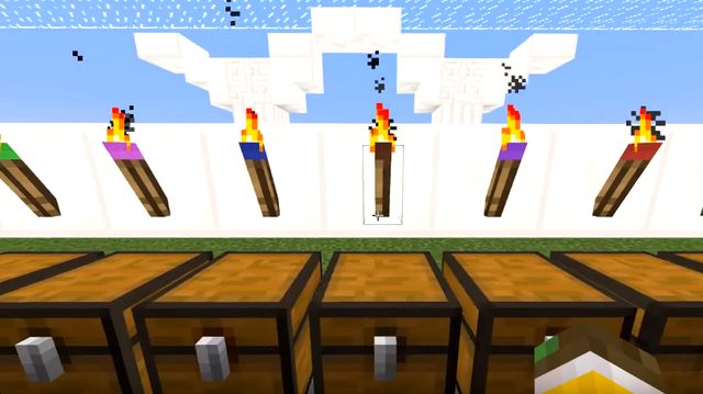 Download mod on colored torches for Minecraft 1.12.2