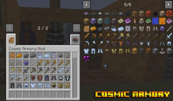 Cosmic armory mod for Minecraft 1.12.2