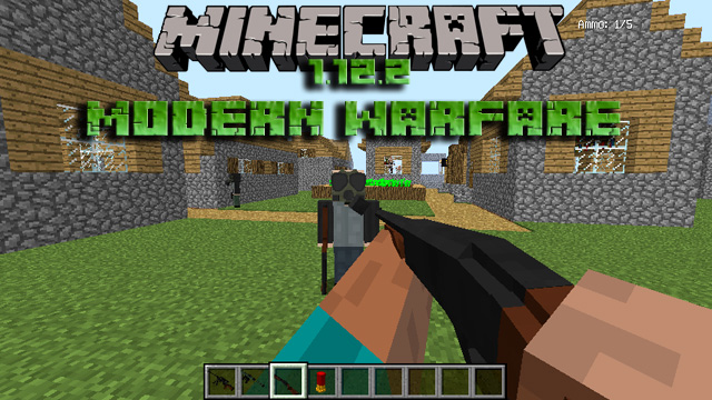 Mod Modern Warfare weapons for Minecraft 1.12.2