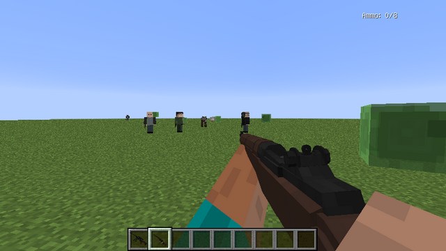 Mod Modern Warfare weapons for Minecraft 1.12.2