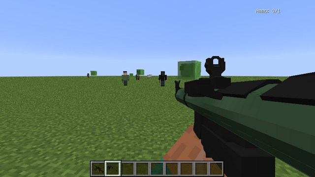Mod Modern Warfare weapons for Minecraft 1.12.2