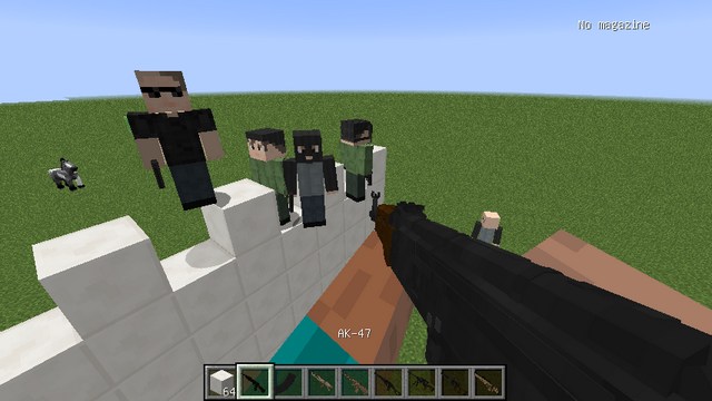 Mod Modern Warfare weapons for Minecraft 1.12.2