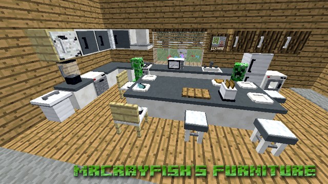 MrCrayfish's Furniture mod for furniture for Minecraft 1.12.2