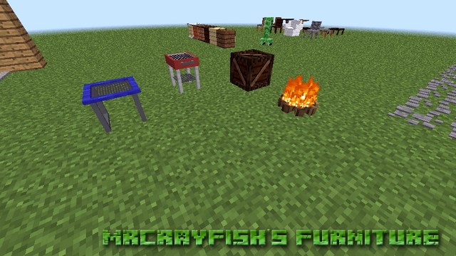 MrCrayfish's Furniture mod for furniture for Minecraft 1.12.2