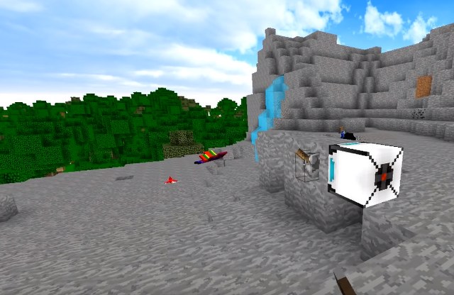 Download the mod on weapons and portals for Minecraft 1.12.2